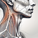A detailed human neck and shoulder anatomy