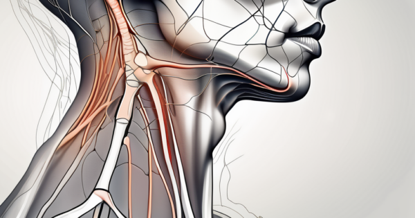 A detailed human neck and shoulder anatomy
