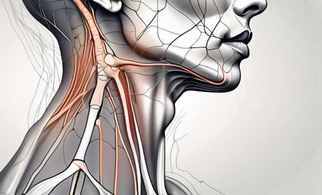 A detailed human neck and shoulder anatomy